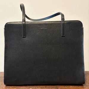 Matt & Nat Black Structured Shoulder Bag